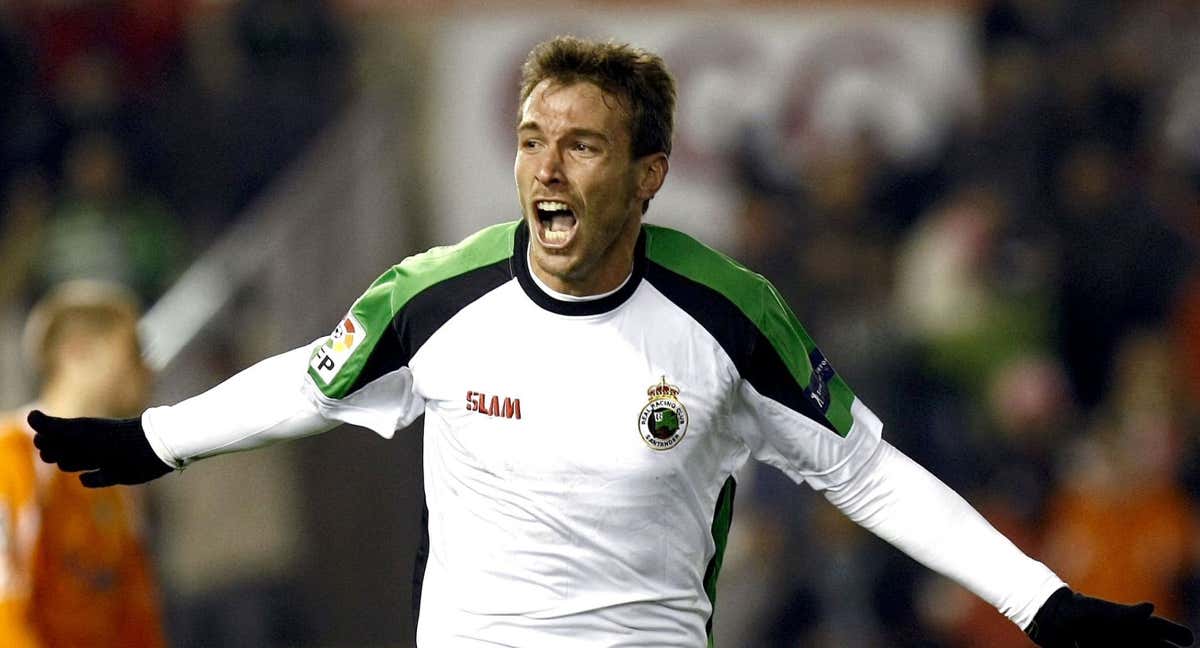 Xisco Jiménez, en su etapa en el Racing.