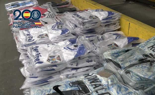 Falsificaciones incautadas en Tenerife.  Policía Nacional.