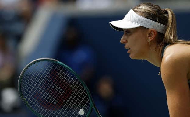 Paula Badosa, durante su participación en el US Open.  REUTERS