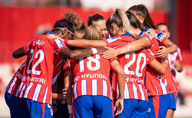 Las jugadoras del Atlético de Madrid durante la pretemporada.  ATLÉTICO DE MADRID