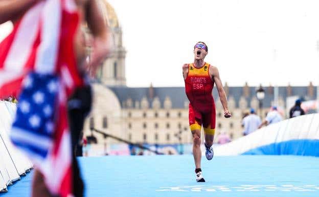 Nil Riudavets entra en meta en tercera posición. Comité Paralímpico Español