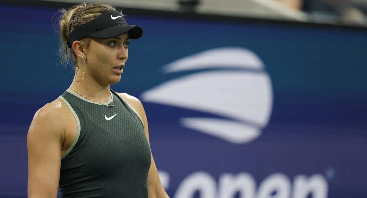 Paula Badosa, durante el US Open.