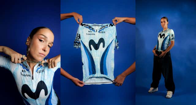 El maillot centenario y sostenible con el que Movistar Team muestra su compromiso con el Movimiento Azul