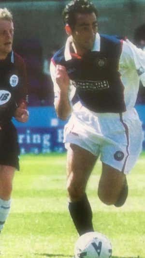 Javier Artero, durante su etapa en San Lorenzo.  Javier Artero