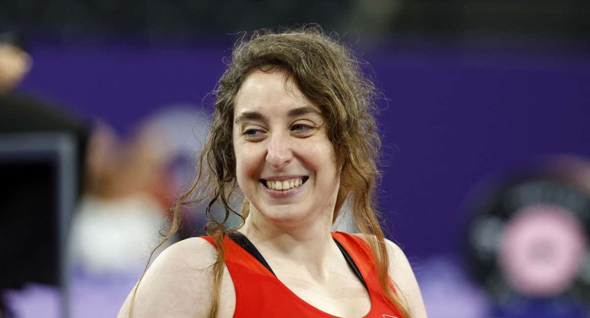 Loida Zabala sonríe en los Juegos Paralímpicos de París 2024. /REUTERS