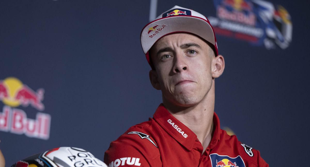 Pedro Acosta, durante la rueda de prensa previa al GP de San Marino.