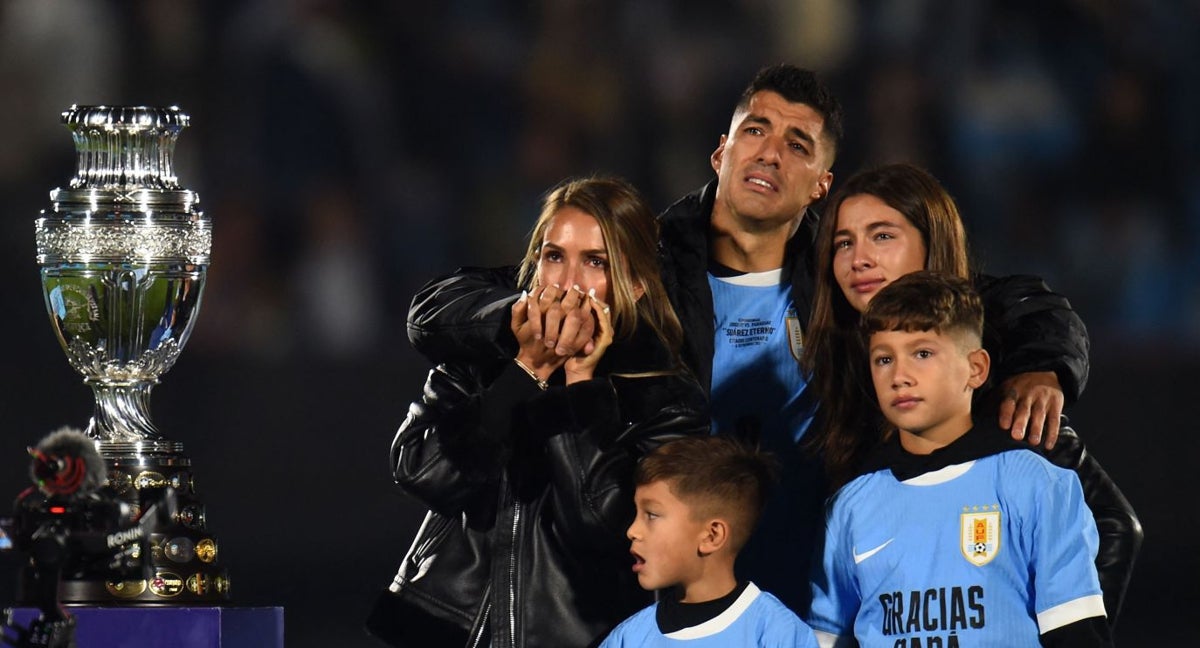 Luis Suárez, en su despedida.