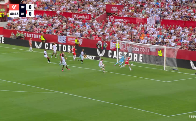 Gol de Iván Martín sin portero.  WYSCOUT