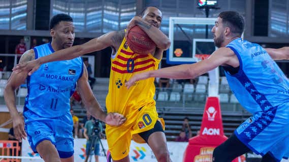 Kevin Punter en la Lliga Catalana ante el Morabanc Andorra./Jonay González/FCBQ