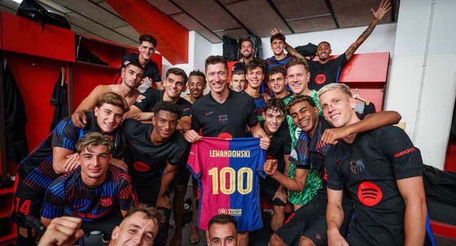 Los 100 partidos de Lewandowski evocan el mejor discurso de Laporta: “Tiene un don especial”