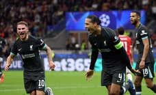 Remontada de autoridad del Liverpool ante un Milan que no arranca