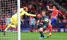 Josema Giménez vuela alto para darle los primeros tres puntos al Atlético en la nueva Champions