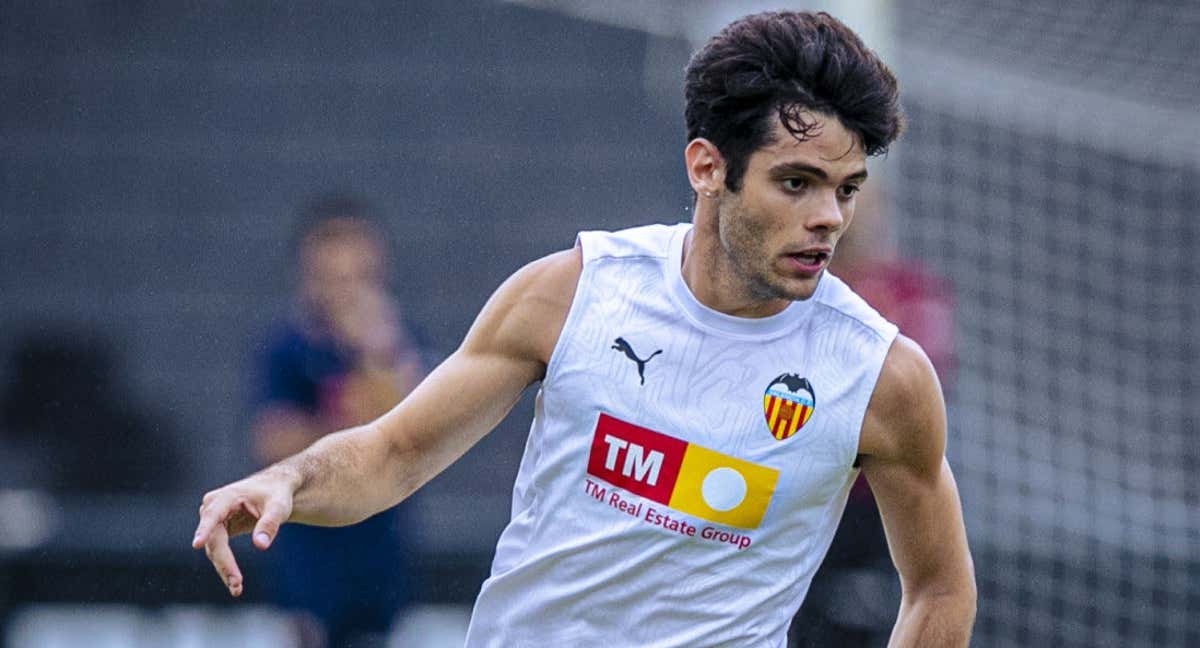 Fran Pérez en un entrenamiento.
