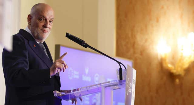 Javier Tebas echa un capote al Real Madrid por los conciertos del Bernabéu: «Deseo que lo solucionen»