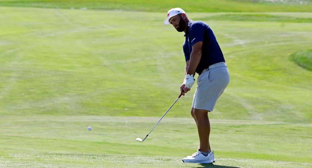 Jon Rahm durante su participación en el LIV Golf.