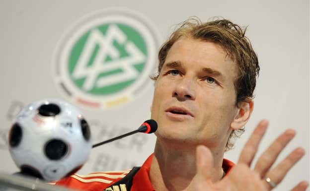 Jens Lehman en una rueda de prensa. AFP