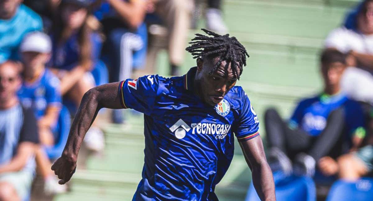 Uche, en el partido ante el Alavés.
