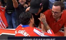 La secuencia de Koke, Giménez y Simeone y la tensa conversación con los ultras: «En nuestra casa no»