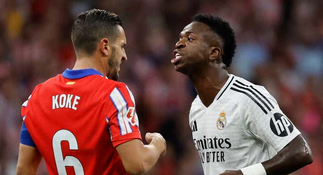 Koke y Vinicius vivieron su propio derbi con un tenso cara a cara: «Yo, dos Champions y tú, nada»
