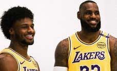 LeBron James, un aviso a la NBA y una foto para la historia del deporte entre el ruido y la «locura» de jugar con su hijo Bronny