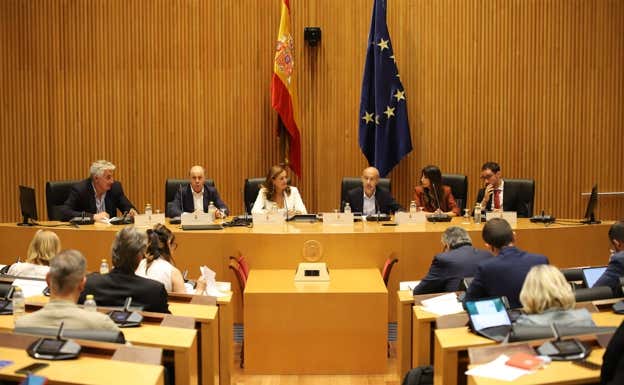 Fernando Romay, José Rodríguez, Lola Fernández Ochoa, Almudena Cid y Álvaro Martín, comparten sus experiencias en materia laboral.  CSD