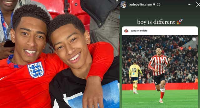 Jude Bellingham presume de hermano en Instagram después de un golazo de Jobe: «Este chico es diferente»