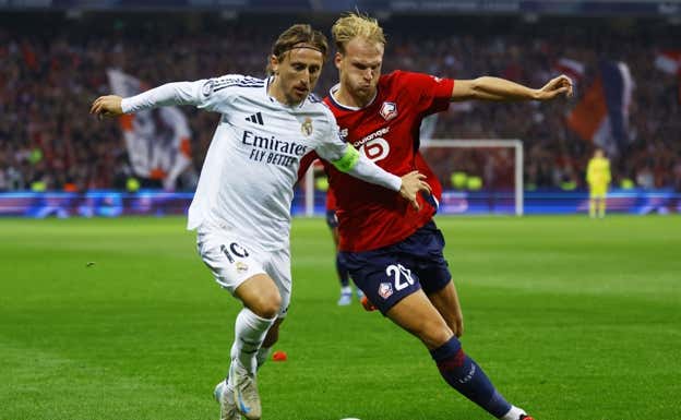 Modric, en Lille.  REUTERS