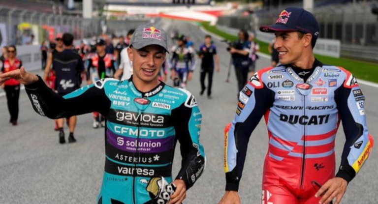 Marc Márquez y David Alonso.