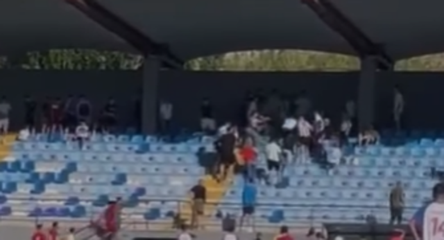 Pelea multitudinaria en las gradas durante un partido de juveniles en Granada