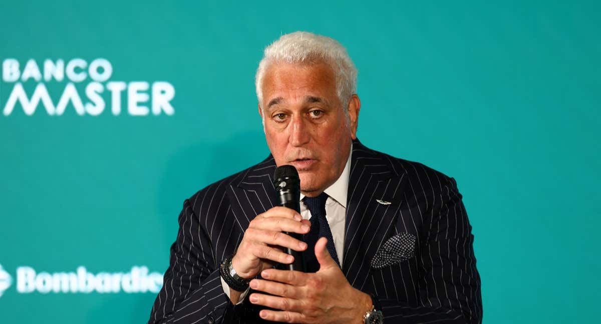 Lawrence Stroll, durante la presentación de Adrian Newey hace unas semanas./REUTERS