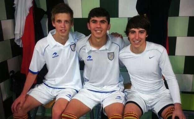 Dani Olmo, Carles Aleñá y Erik Sarmiento.