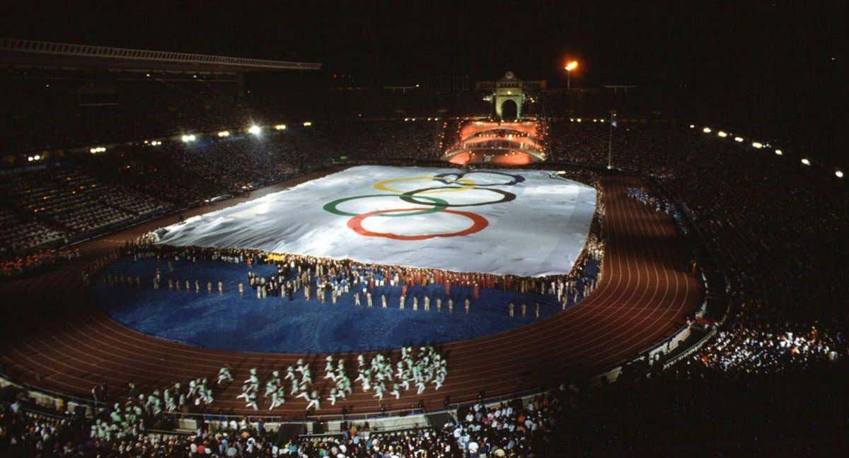 Momento de la ceremonia inaugural de los Juegos de Barcelona en 1992.