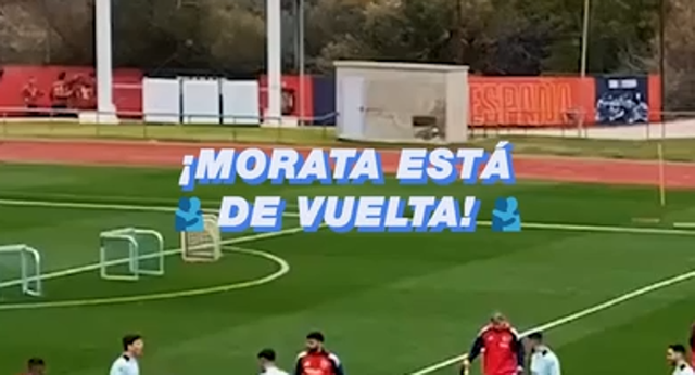 Álvaro Morata ha vuelto a la Selección y está como en casa.