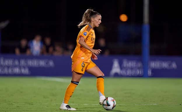 Sandie Toletti durante un partido.  REAL MADRID FEMENINO