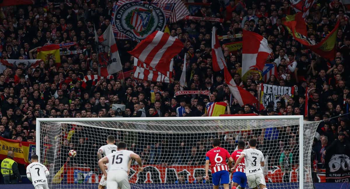 El Atlético de Madrid recurrirá la sanción interpuesta por el cierre parcial del Fondo Sur del Metropolitano