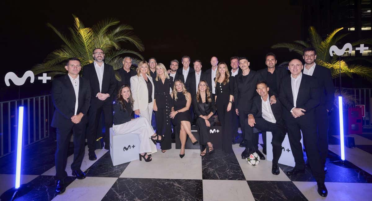 El equipo de narradores y comentaristas de la Champions en Movistar Plus+.