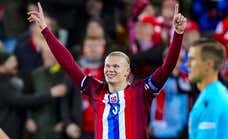 Otro récord para Haaland... ¡En solo 36 partidos con Noruega!