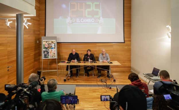 Un momento de la presentación de la candidatura ayer jueves.