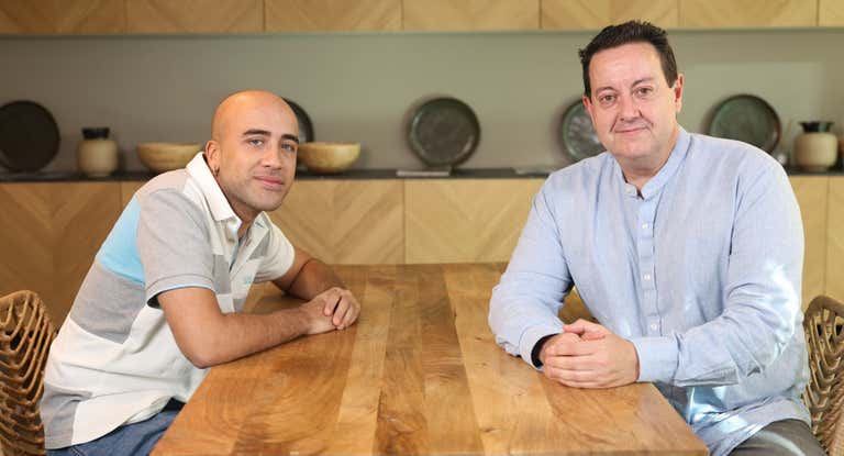Orson Montes y Antoni Daimiel en la tertulia en Relevo.