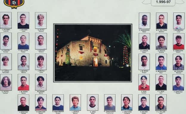 La orla de La Masia temporada 1996/1997.