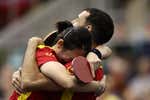 Robles y Xiao conquistan el primer oro continental para el tenis de mesa español