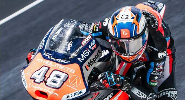 Iván Ortola se gusta para lograr la pole en Moto 3
