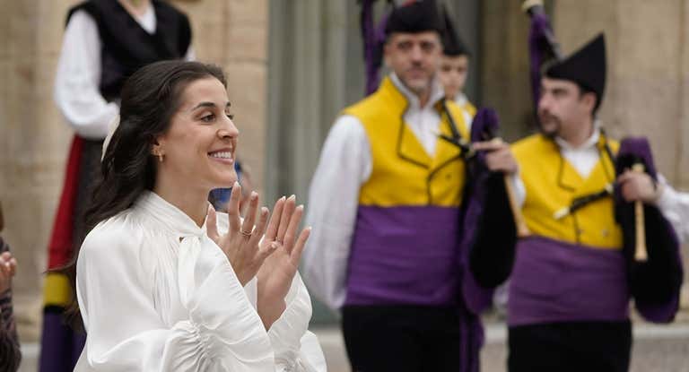 Carolina Marín, en Oviedo para los Premios Princesa de Asturias.