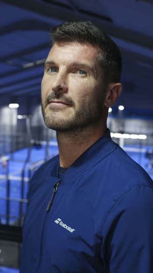 Quini, en su club Padel Sense. Relevo