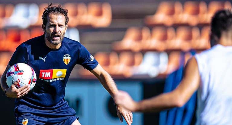 Baraja en un entrenamiento.