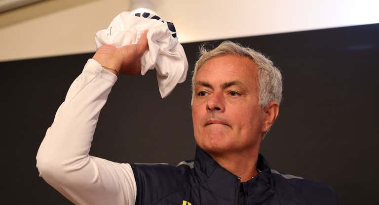 José Mourinho, este miércoles en la rueda de prensa previa al partido con el United.