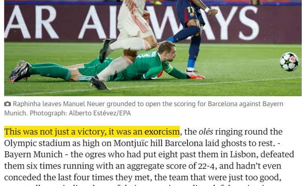 Crónica de 'The Guardian' hablando de exorcismo. Guardian