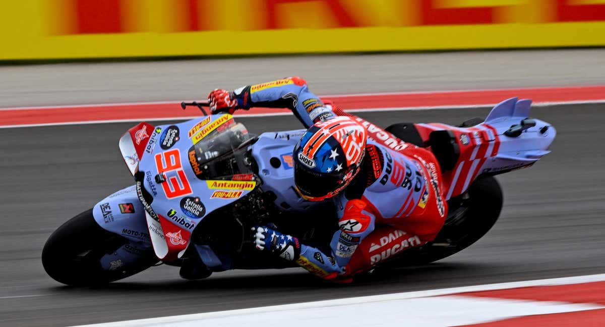 Marc Márquez en pista.