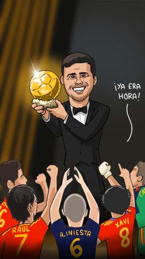 La justicia póstuma que hace el Balón de Oro de Rodri con el fútbol español 14 años después