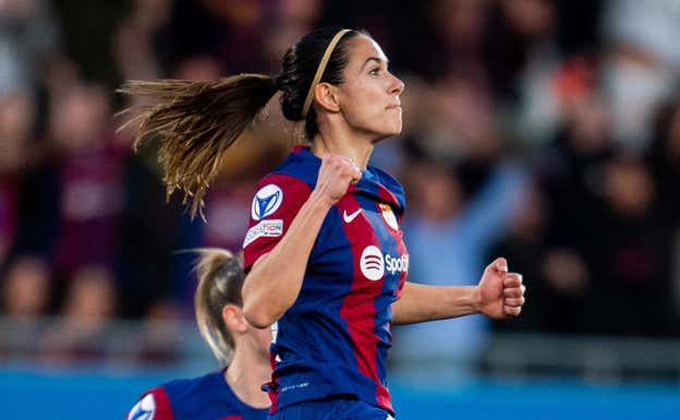 Aitana Bonmatí celebrando un gol.  FC BARCELONA FEMENINO